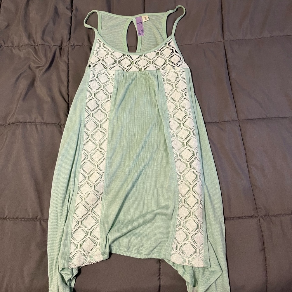Pastel green tank top